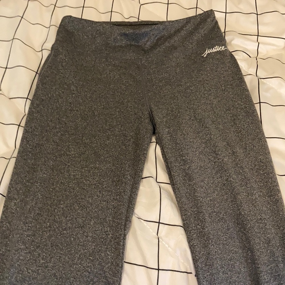 Gray yoga pants